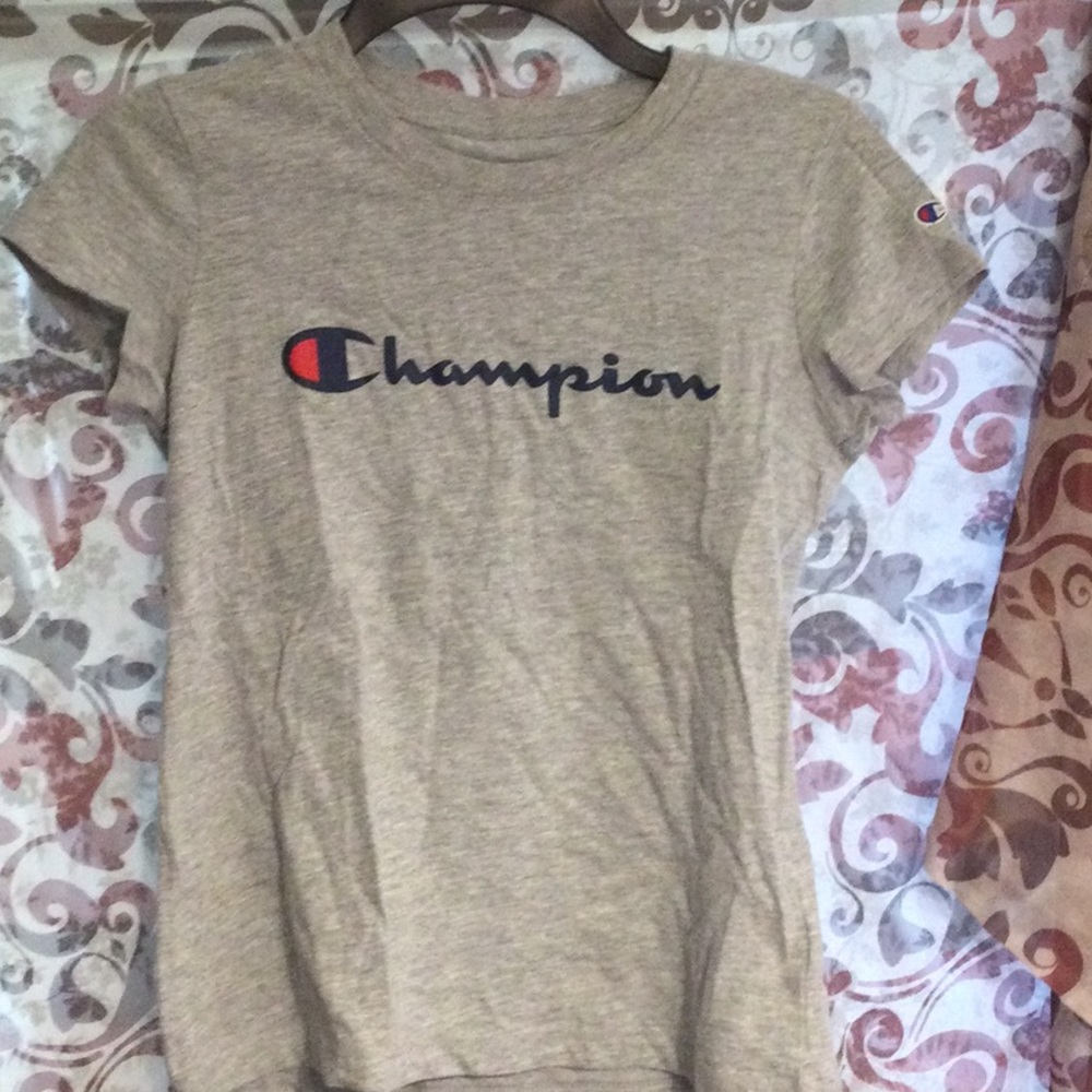 Gray Champion Tee Shirt